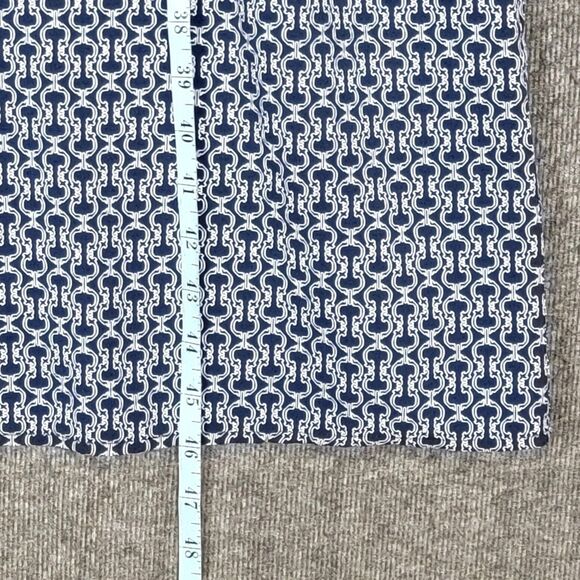 C Wonder by Christian Siriano Dress Womens Medium Blue White Long Sleeve Midi - Picture 4 of 13